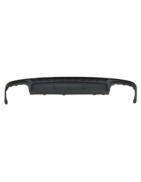 Paraurti posteriore Valance diffusore nero opaco S6 Design per A6 C8 Avant Sedan.