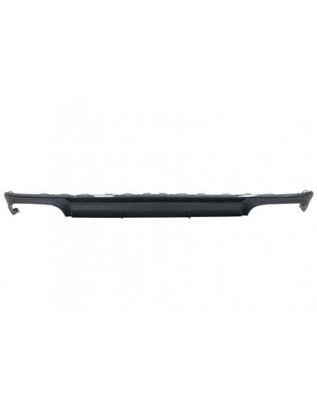 Paraurti posteriore Valance diffusore nero opaco S6 Design per A6 C8 Avant Sedan.