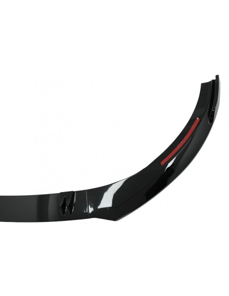 Paraurti anteriore Add-On Spoiler Lip Piano Nero per A6 4K C8 (18-up).