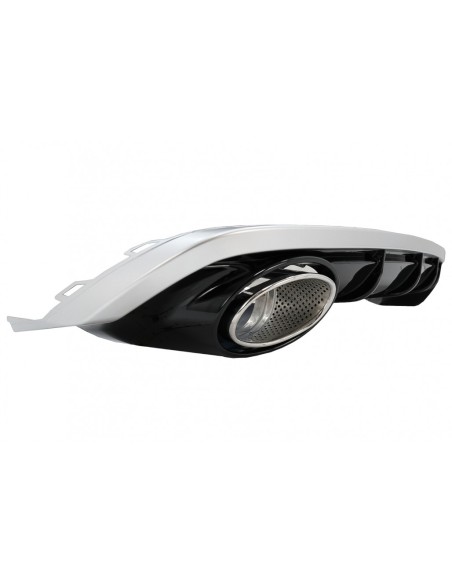 Paraurti posteriore Valance diffusore RS6 Design per A6 4G C7 Facelift (15-18).