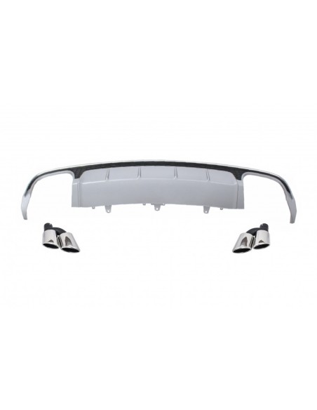Paraurti posteriore Valance diffusore per A6 4G Facelift (15-18) Berlina Limousine S6 Design.