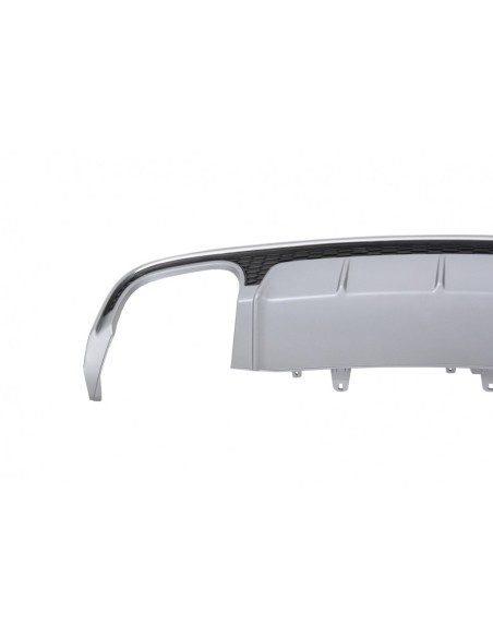 Paraurti posteriore Valance diffusore per A6 4G Facelift (15-18) Berlina Limousine S6 Design.