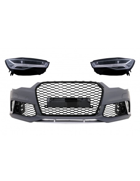 Paraurti anteriore con luci dinamiche sequenziali di giro dei fari LED per la progettazione della matrice di Audi A6.