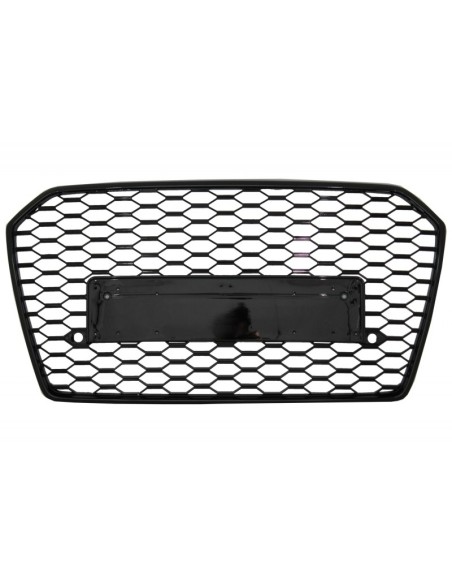 Paraurti posteriore Valance diffusore e scarico suggerimenti con griglia anteriore RS6 Design paraurti nero per Audi A6.