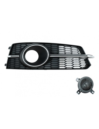 Paraurti inferiore griglia ACC copre griglie laterali per Audi A6 C7 4G S Line Facelift (15-18) Chrome Edition.