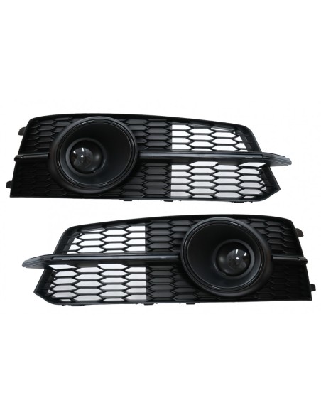 Paraurti inferiore griglia ACC copre griglie laterali per Audi A6 C7 4G S Line Facelift (15-18) Black Edition.