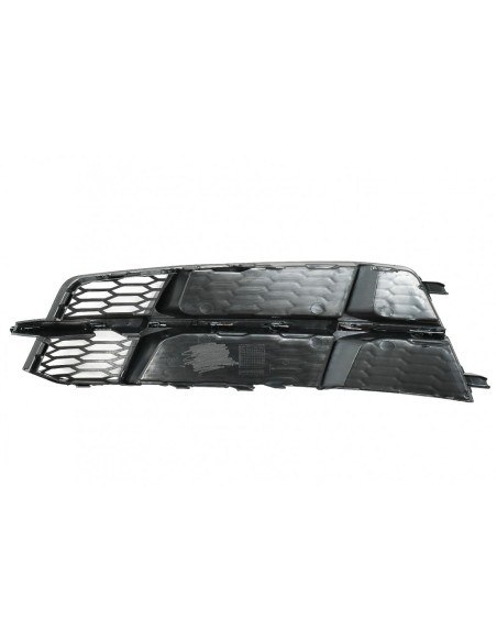 Paraurti inferiore griglia copre griglie laterali per Audi A6 C7 4G S-Line Facelift (15-18) Nero Chrome.