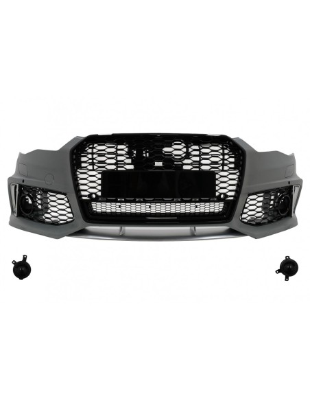 Paraurti anteriore con griglia centrale per Audi A6 C7 4G Facelift (15-18) RS6 Design.