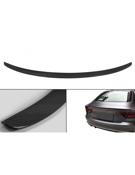 Cofano bagagliaio Spoiler per AUDI A7 4G8 S7 RS7 (11-17) Real Carbon