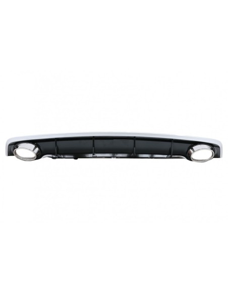 Paraurti posteriore Valance diffusore w/ scarico suggerimenti per Audi A7 4G Facelift (15-up) RS7 Design S7 S-Line