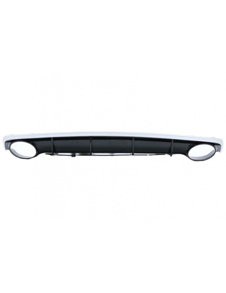 Paraurti posteriore Valance diffusore w/ scarico suggerimenti per Audi A7 4G Facelift (15-up) RS7 Design S7 S-Line