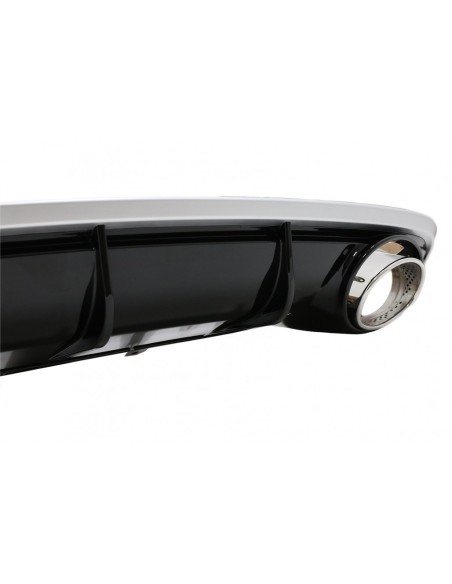 Paraurti posteriore Valance diffusore w/ scarico suggerimenti per Audi A7 4G Facelift (15-up) RS7 Design S7 S-Line