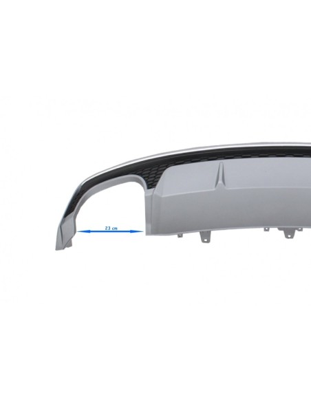 Solo S linea paraurti Valance diffusore d'aria per Audi A7 4G Facelift (15-18) S7 Design