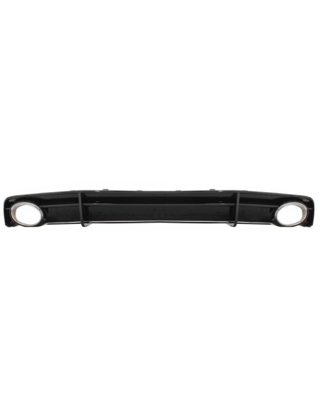 Paraurti posteriore Valance diffusore nero w/ scarico suggerimenti per Audi A7 4G Facelift (15-18) RS7 Design