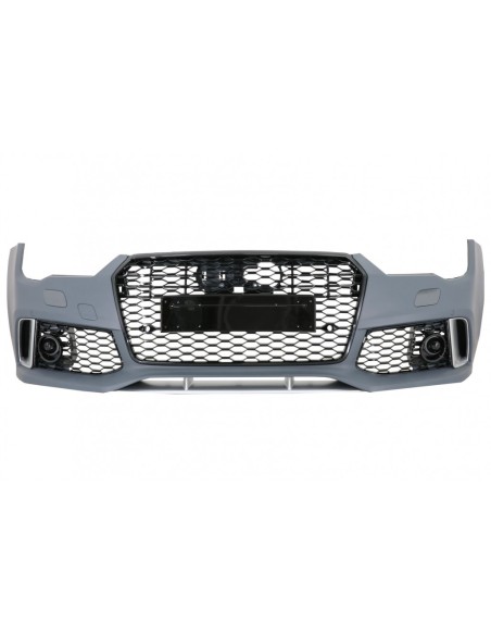 Paraurti anteriore w/ diffusore posteriore nero e per Audi A7 4G Facelift (15-18) RS7 Design