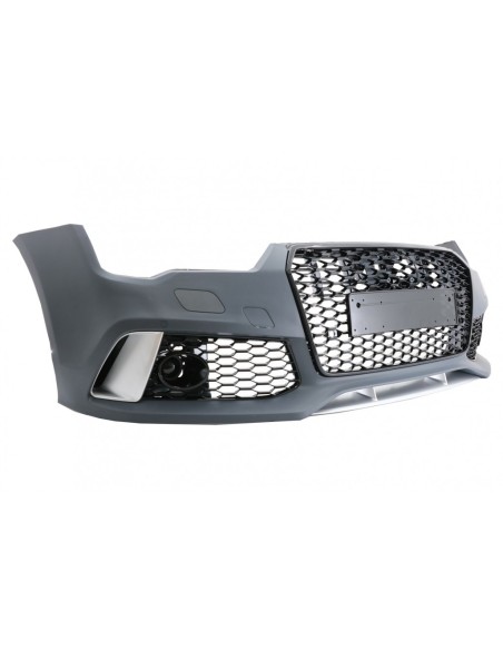 Paraurti anteriore w/ diffusore posteriore nero e per Audi A7 4G Facelift (15-18) RS7 Design