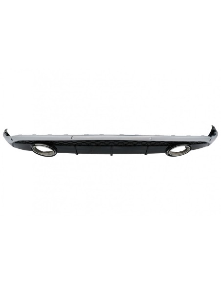 Paraurti posteriore Diffusore per AUDI Q5 8R (11.08-16) Piano Nero Cromato Inserion S-Line Design