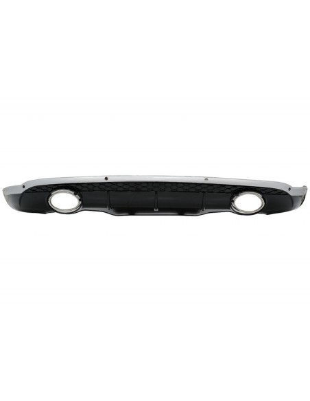 Paraurti posteriore diffusore w/ passaggi laterali per AUDI Q5 8R (11.08-16) S-Line Design nero w/ Chrome