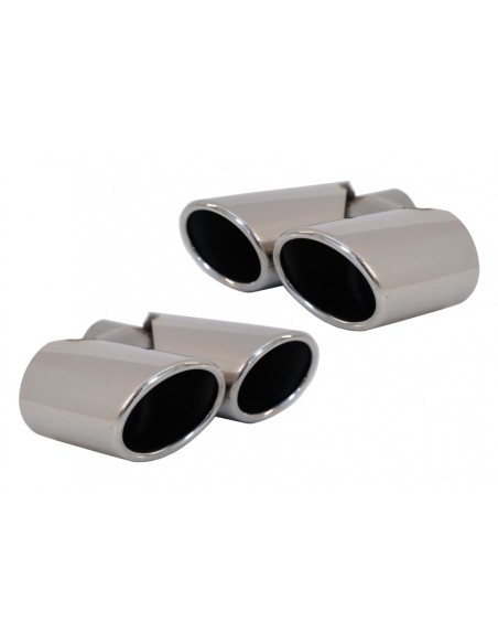 Scarico Terminali di scarico per Audi Q5 8R (11.08-16) SQ5 Design Chrome