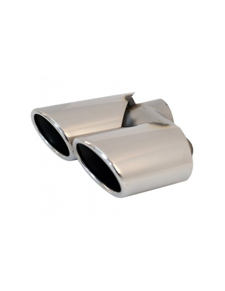 Scarico Terminali di scarico per Audi Q5 8R (11.08-16) SQ5 Design Chrome
