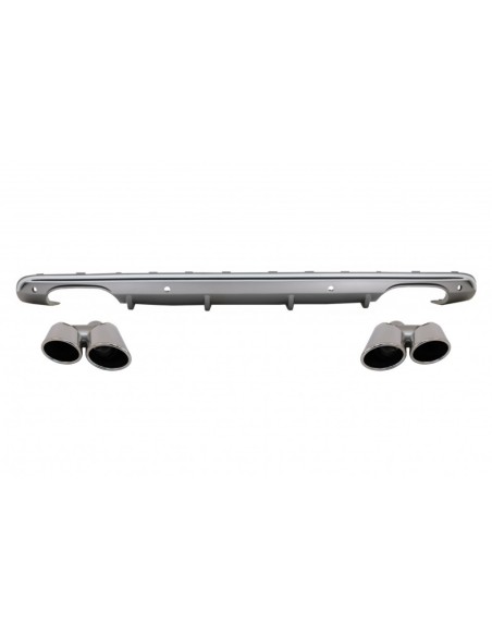 Il doppio scarico w/scarico del diffusore posteriore capovolgeAUDI Q5 8R (09-16) S-Line