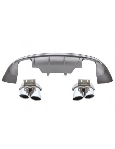 Paraurti posteriore Spoiler Valance diffusore doppia uscita per Audi Q5 8R Facelift (13-16) SE