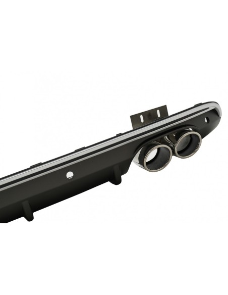 Paraurti posteriore Spoiler Valance diffusore doppia uscita per Audi Q5 8R Facelift (13-16) S-Line