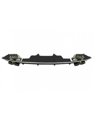 Paraurti posteriore Spoiler Valance diffusore doppia uscita per Audi Q5 8R Facelift (13-16) S-Line