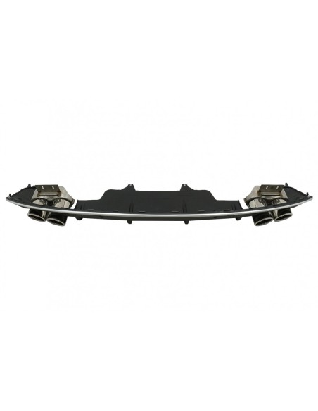Paraurti posteriore Spoiler Valance diffusore doppia uscita per Audi Q5 8R Facelift (13-16) S-Line