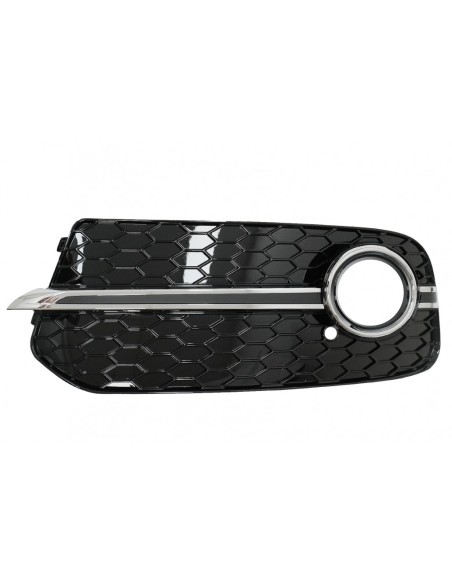 Fendinebbia copre le griglie laterali per Audi Q5 SUV 8R Facelift (12-16) RS Design Black & Chrome