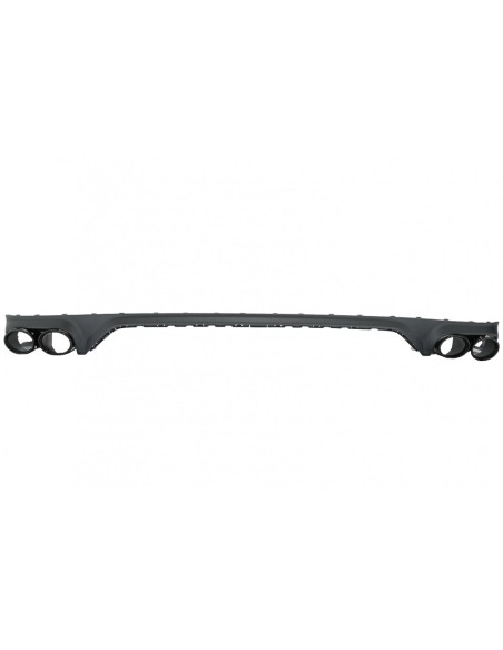 Paraurti Post. Spoiler Valance Diffusore Doppia Uscita Audi Q8 S-Line (18-up) Punte Nere