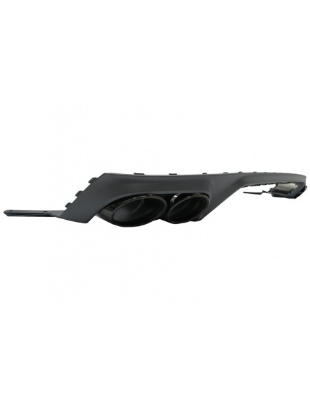 Paraurti Post. Spoiler Valance Diffusore Doppia Uscita Audi Q8 S-Line (18-up) Punte Nere