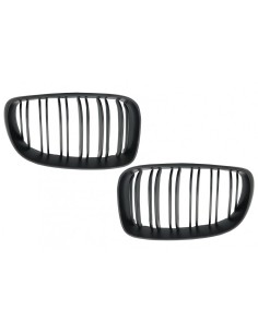 Griglie centrali per BMW 1 Serie E81 E82 E87 E88 M1 M (07-11) LCI Doppia striscia M Design Nero opaco