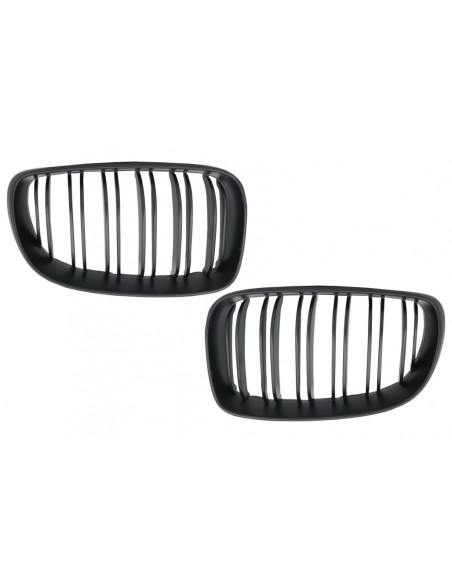 Griglie centrali per BMW 1 Serie E81 E82 E87 E88 M1 M (07-11) LCI Doppia striscia M Design Nero opaco