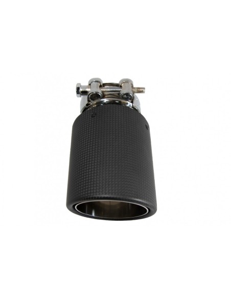 Universale scarico Muffler Tip fibra carbonio Matte Finish Inlet 6.8cm - 2.67inch