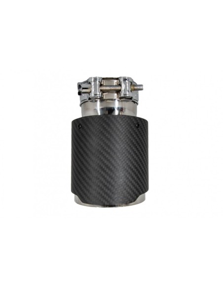 Universale scarico silenziatore punta fibra carbonio opaco finitura ingresso 6cm-2.36inch