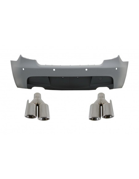 Paraurti posteriore w/ scarico Quad per BMW Serie 1 E81 E87 Hatchback (04-11)