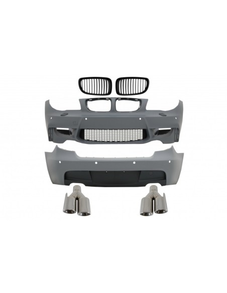 Kit per BMW Serie E81 E87 Hatchback (04-11) Design w/ scarico Quad Chrome