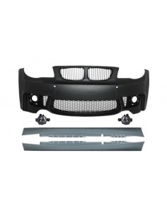 Paraurti anteriore w/ fendinebbia e gonne laterali per BMW 1 Serie E87 (04-12) 1M Design