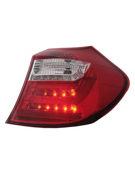 Fanali posteriori a LED per BMW 1 Serie E81 E87 (04-08.07) Rosso Chiaro
