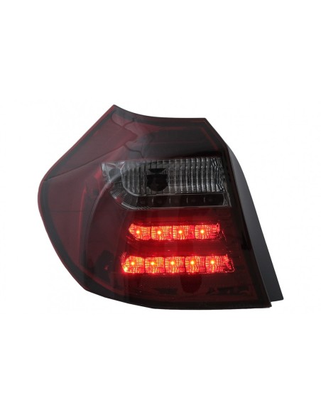 Fanali posteriori a LED per BMW 1 Serie E81 E87 (04-08.07) Fumo rosso