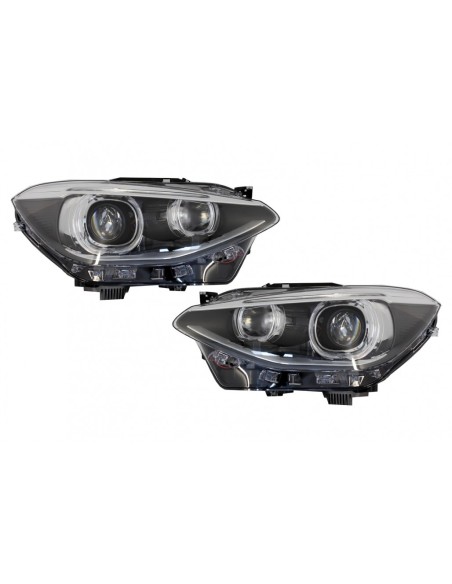 LED DRL fari Angel Eye per BMW 1 Serie F F21 (11-14) Nero