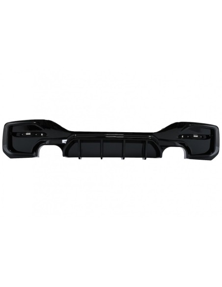 Spoiler labbro paraurti anteriore per BMW 1 Serie F F21 LCI (15-19) Hatchback M Sport Piano Nero