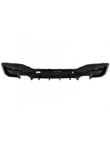 Spoiler labbro paraurti anteriore per BMW 1 Serie F F21 LCI (15-19) Hatchback M Sport Piano Nero