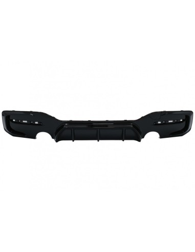 Paraurti posteriore Spoiler Valance diffusore sinistra doppia uscita per BMW 1 Serie F F21 LCI (15-19) Piano Nero