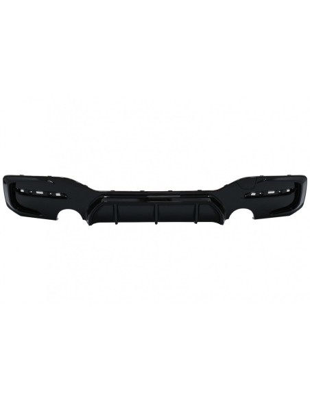 Paraurti posteriore Spoiler Valance diffusore sinistra doppia uscita per BMW 1 Serie F F21 LCI (15-19) Piano Nero