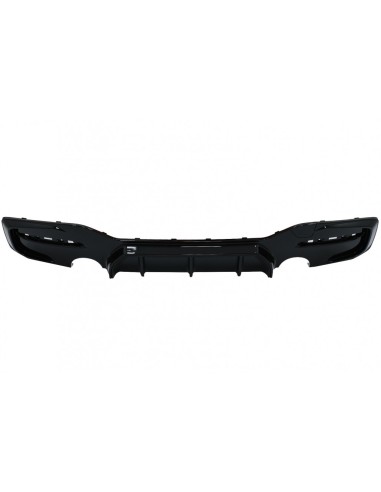Paraurti posteriore Spoiler Valance diffusore sinistra doppia uscita per BMW 1 Serie F F21 LCI (15-19) Piano Nero