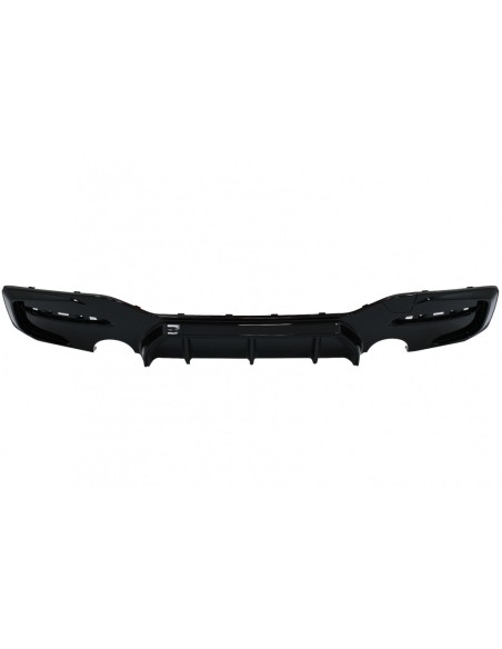 Paraurti posteriore Spoiler Valance diffusore sinistra doppia uscita per BMW 1 Serie F F21 LCI (15-19) Piano Nero