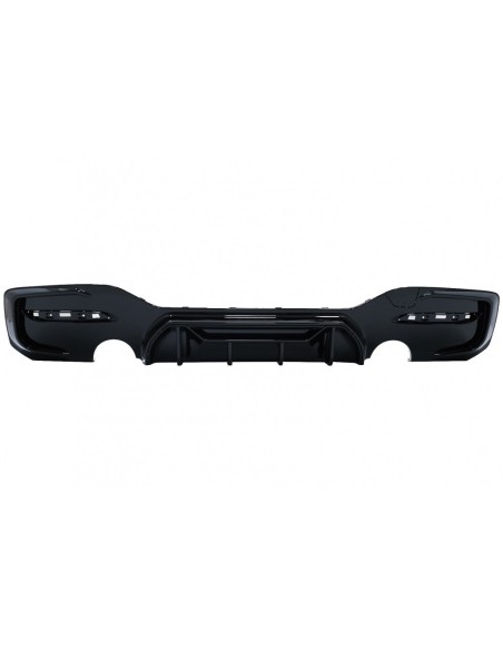 Paraurti posteriore Spoiler Valance Diffusore Doppia uscita singola per BMW 1 Serie F F21 LCI (15-19) Piano Black Competition