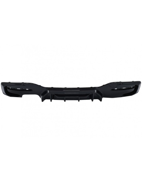 Paraurti posteriore Spoiler Valance Diffuser Doppia uscita sinistra per BMW 1 Serie F F21 LCI (15-19) Piano Black Competition